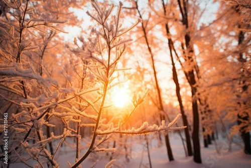 Winter Sunbursts: Use the sun's low angle to create starbursts through the trees or across snowy landscapes. - Generative AI