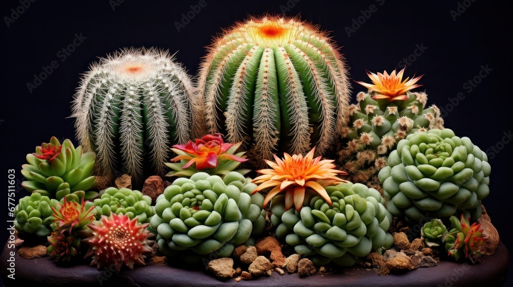 Prickly Ornamental Plants and a Variety of Cactus Photos: A Stunning Collection Showcasing Nature's Intricate Beauty and Adaptability.