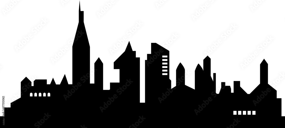 Fototapeta premium Skyline City Background