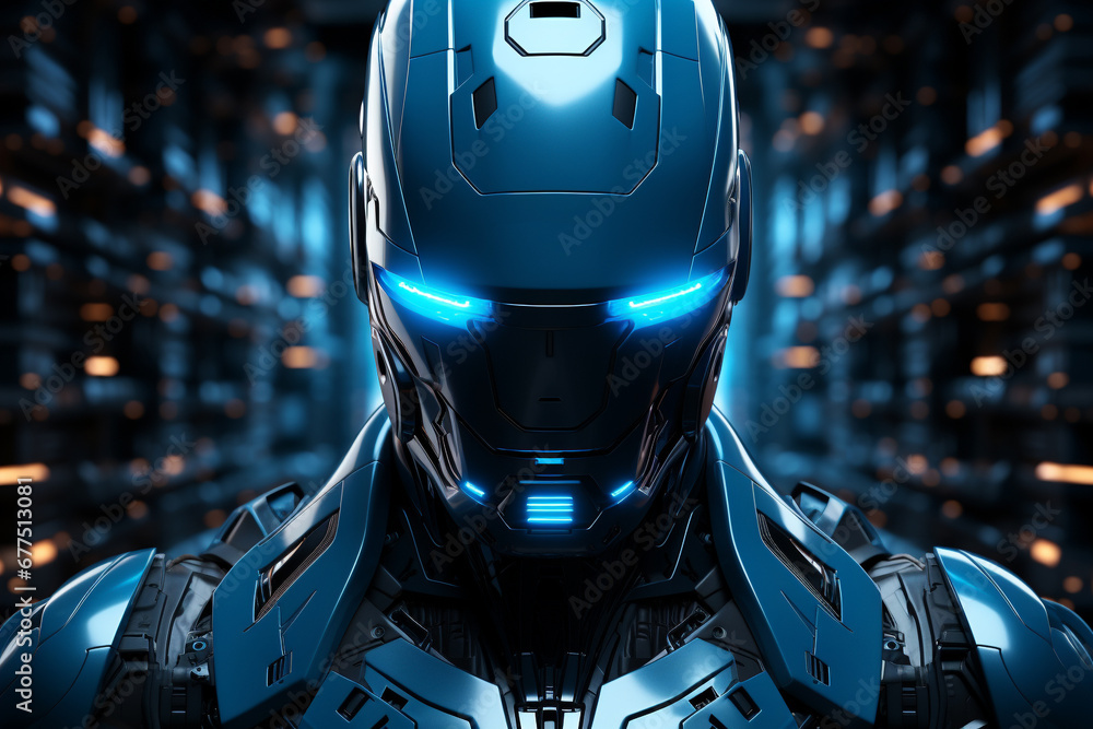 concept of machine learning , AI and Cyber technology concept of machine learning , AI and Cyber technology