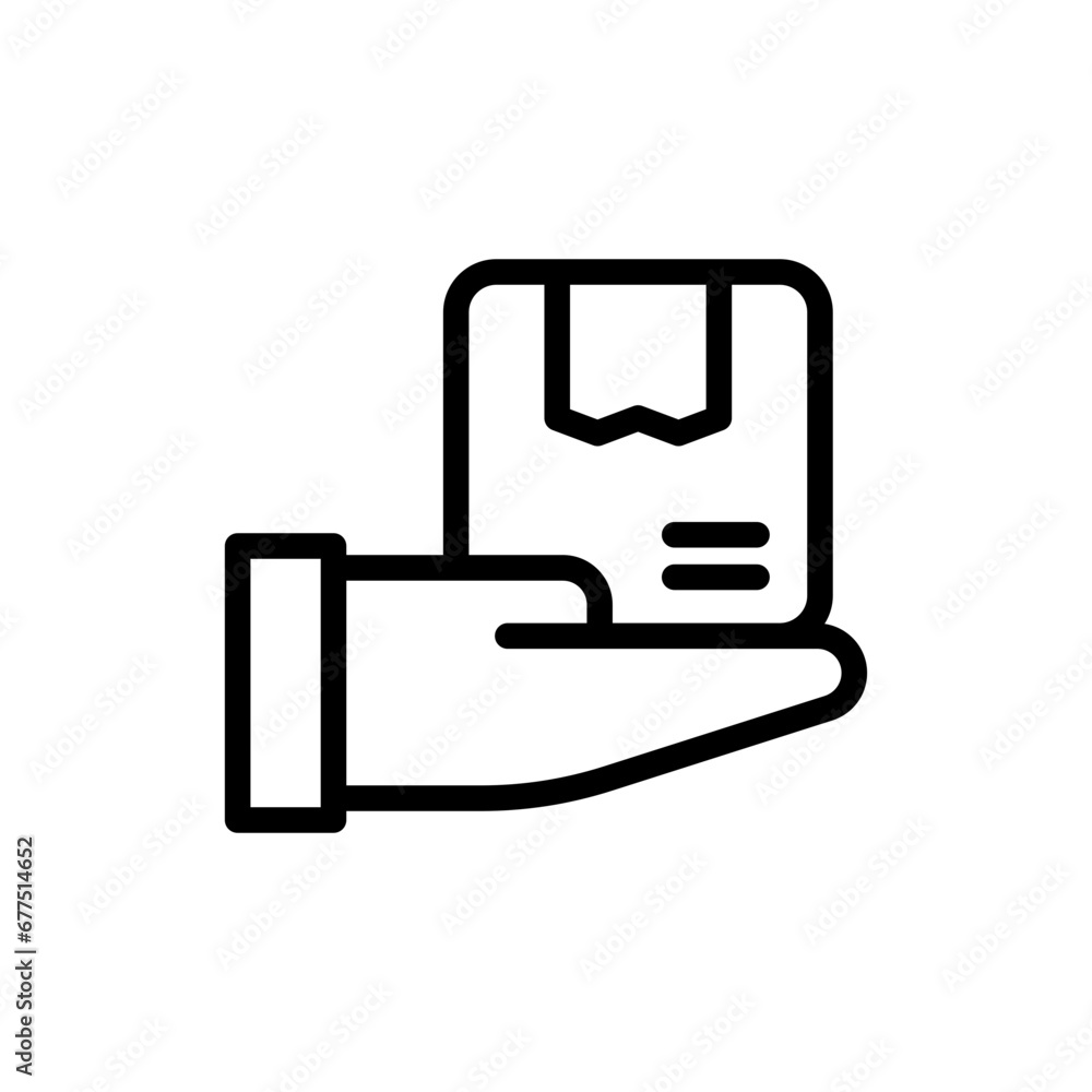 Delivery delivery services icon with black outline style. service, delivery, order, courier, fast, shipping, transport. Vector Illustration Delivery delivery services icon with black outline style. service, delivery, order, courier, fast, shipping, transport. Vector Illustration
