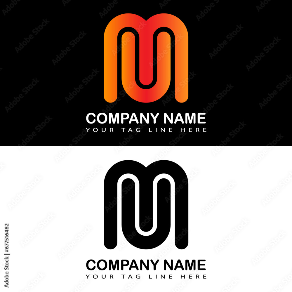 Lettermark logo design. Lettermark logo design.