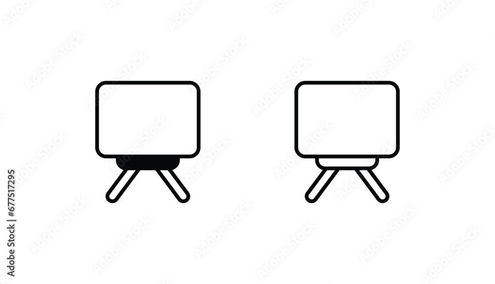 Board icon design with white background stock illustration Board icon design with white background stock illustration