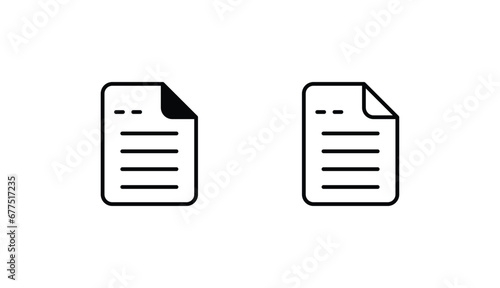 Papers icon design with white background stock illustration
