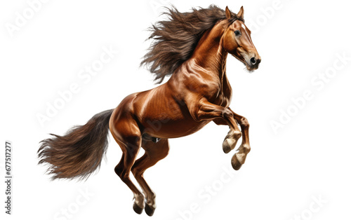 Majestic Horse in a Graceful Pose On Isolated Background