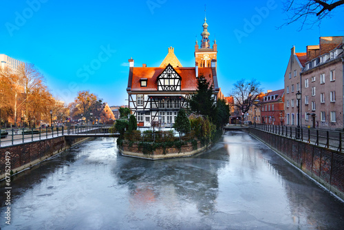 2022-12-15 View at Miller House. Great Mill in Gdansk, Poland.