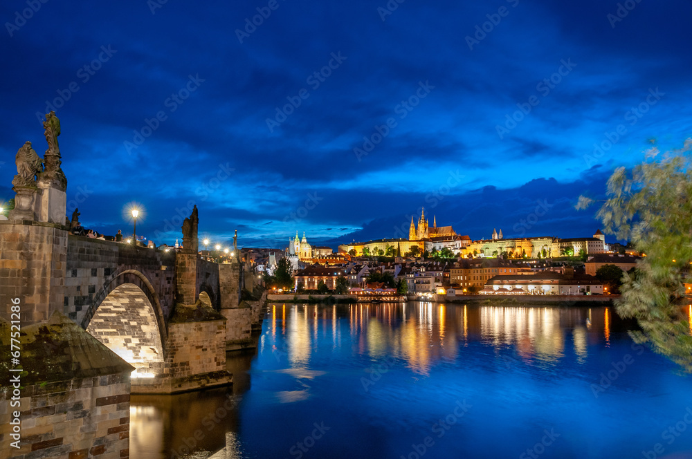 View of Prague castle and old town in Prague, Czech Republic View of Prague castle and old town in Prague, Czech Republic