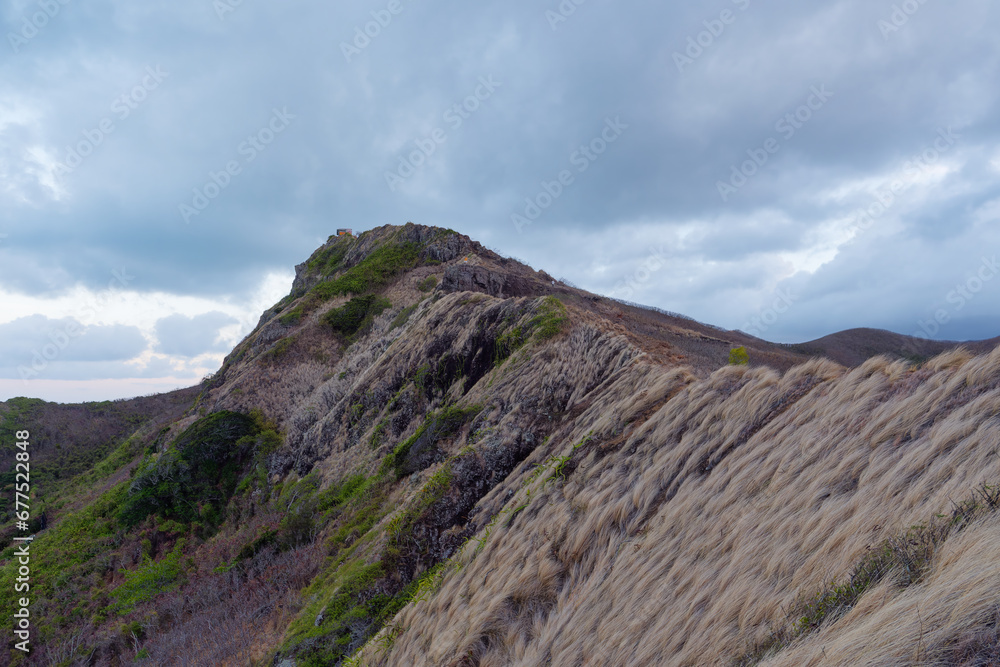 Stunning view of the Lanikai Pillbox hiking trail on the island of Oahu, Hawaii Stunning view of the Lanikai Pillbox hiking trail on the island of Oahu, Hawaii
