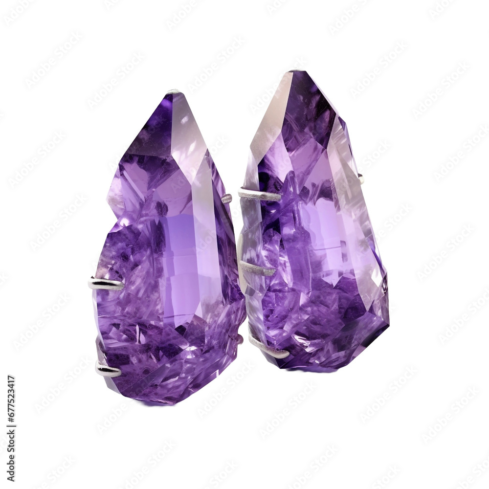 Amethyst pendant isolated on transparent background Amethyst pendant isolated on transparent background