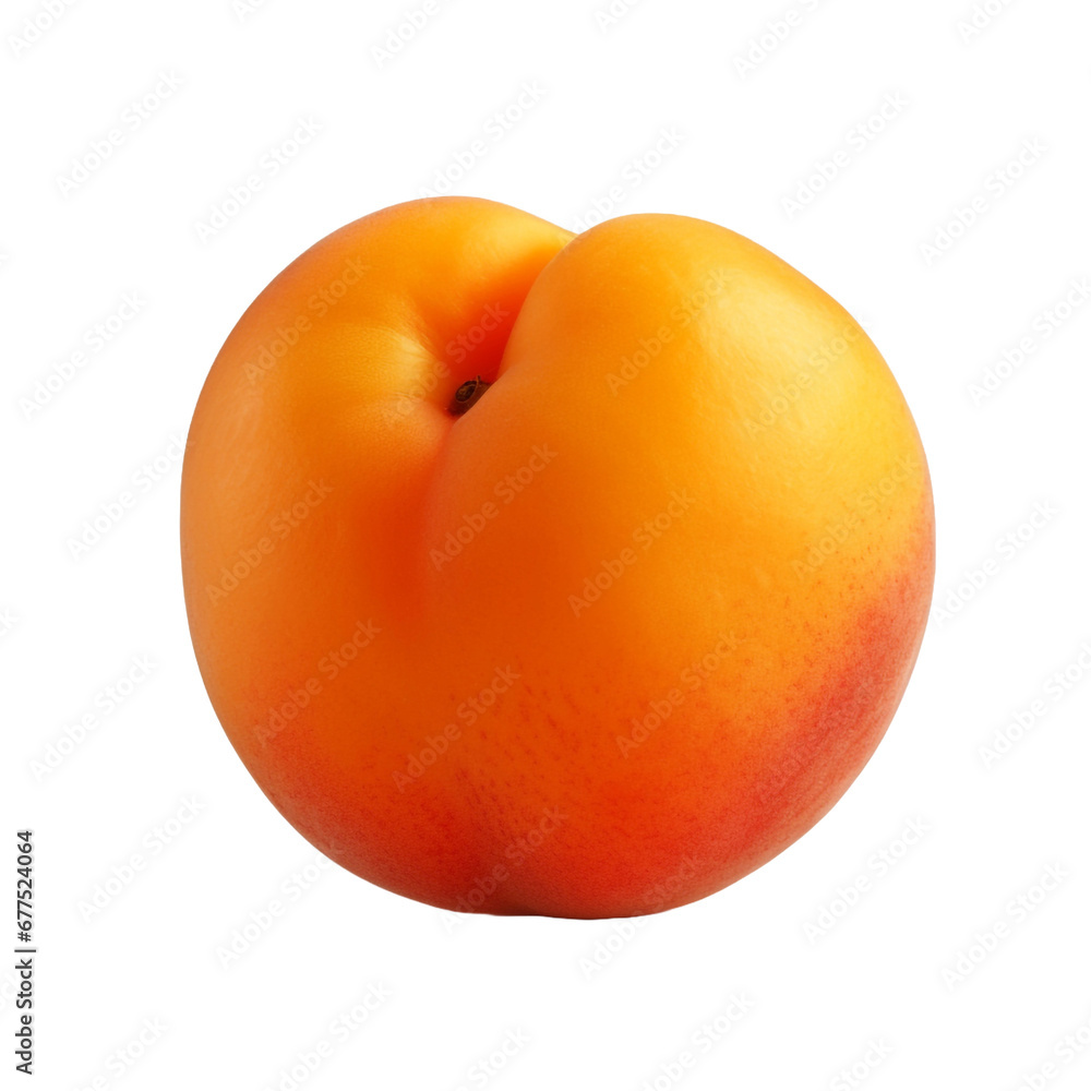 Apricot isolated on transparent background Apricot isolated on transparent background