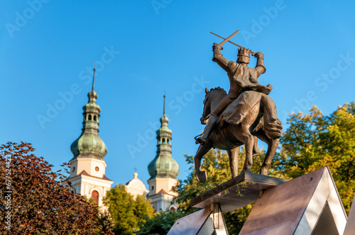 Monument to Wladyslaw Jagiello in Ujscie, Greater Poland Voivodeship, Poland