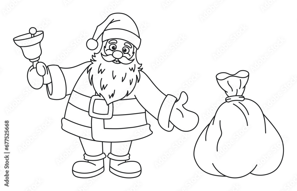 Santa Claus with a bag of gifts Santa Claus with a bag of gifts