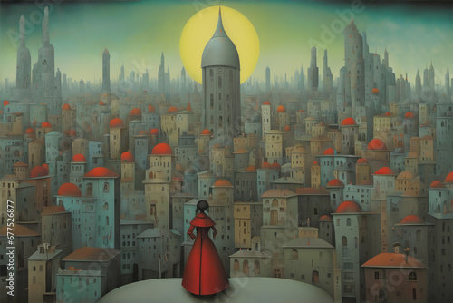 Fantasy city, Digital illus...