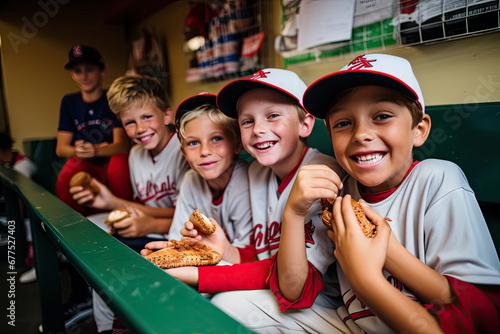 Fototapeta kuchenna Youth league baseball is always a hit