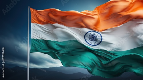 Awesome Indian flag design for happy Republic Day.