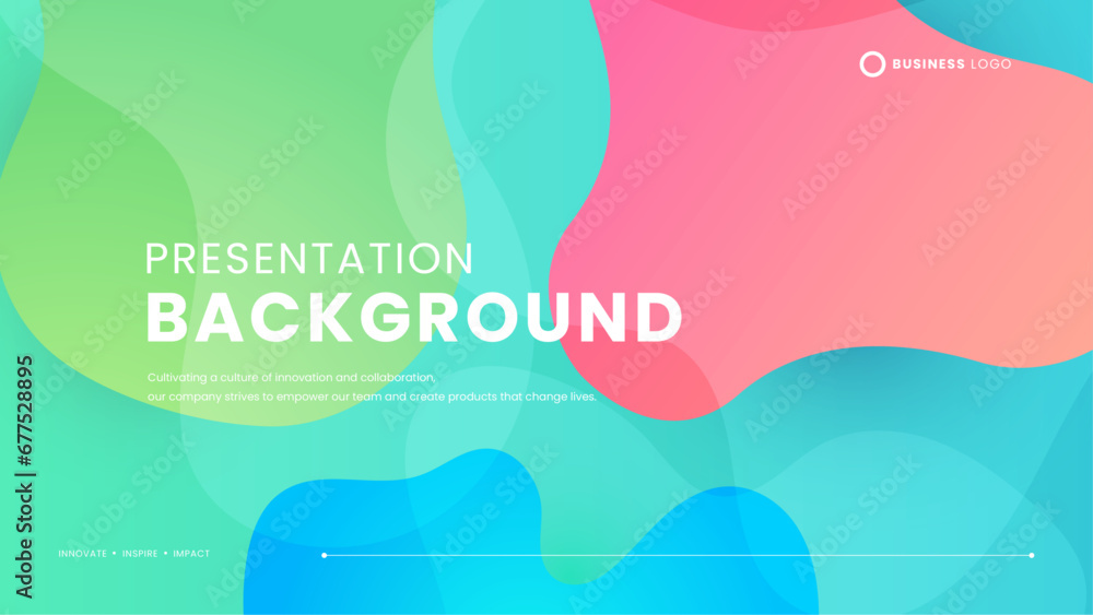 Colorful colourful minimalist simple background with shapes