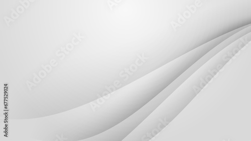 White vector gradient abstract background with shapes elements