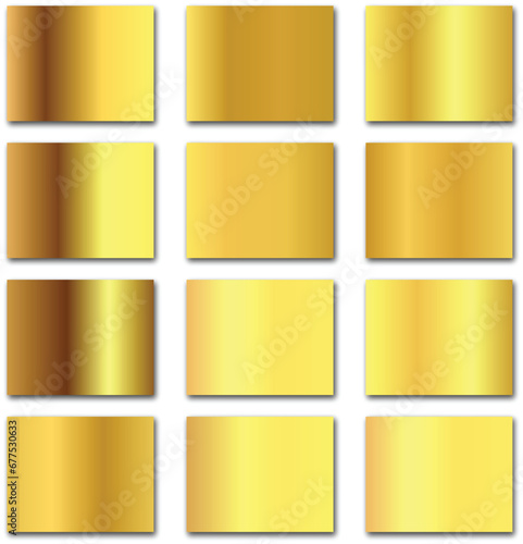 vector gold gradient collection