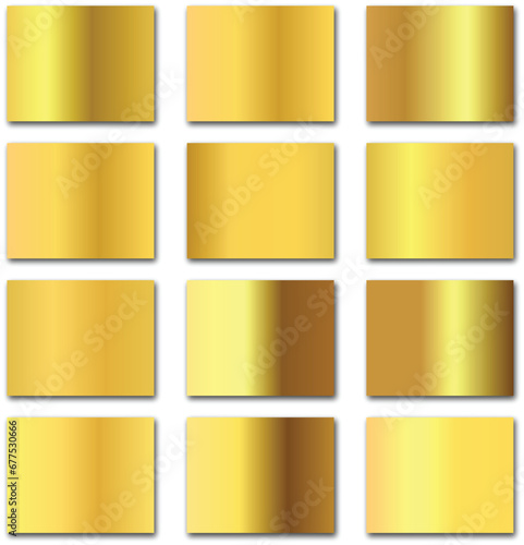 vector gold gradient collection 2