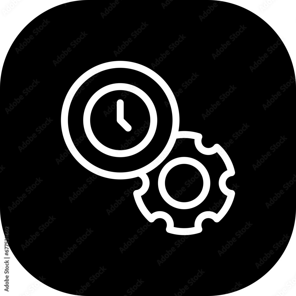 Time management project development icon with black filled line outline style. time, management, business, clock, watch, deadline, office. Vector Illustration Time management project development icon with black filled line outline style. time, management, business, clock, watch, deadline, office. Vector Illustration