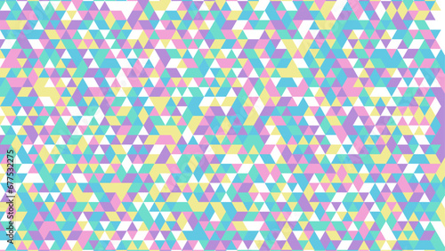Colorful colourful abstract geometric mosaic triangle background design with simple shapes