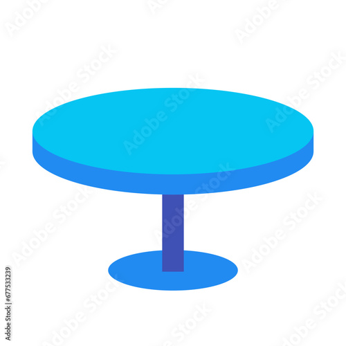 家具、机、テーブルを表すカラースタイルのアイコン