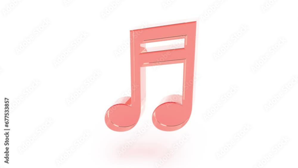 Musical note sign can change color intro able to loop seamless 4k Musical note sign can change color intro able to loop seamless 4k