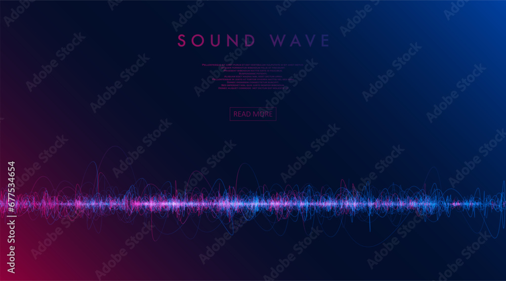 Sound wave poster.