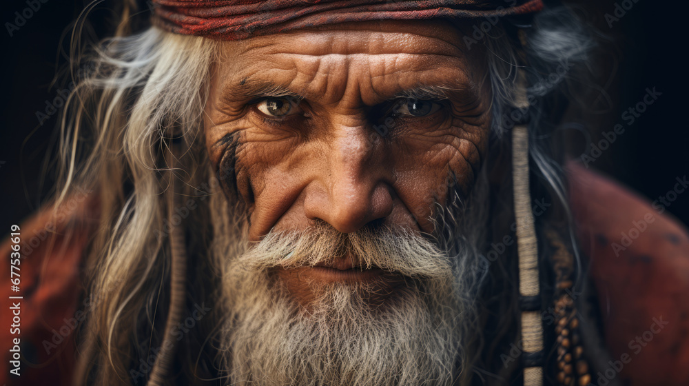 Portrait of old man with grey hair, close up view Portrait of old man with grey hair, close up view