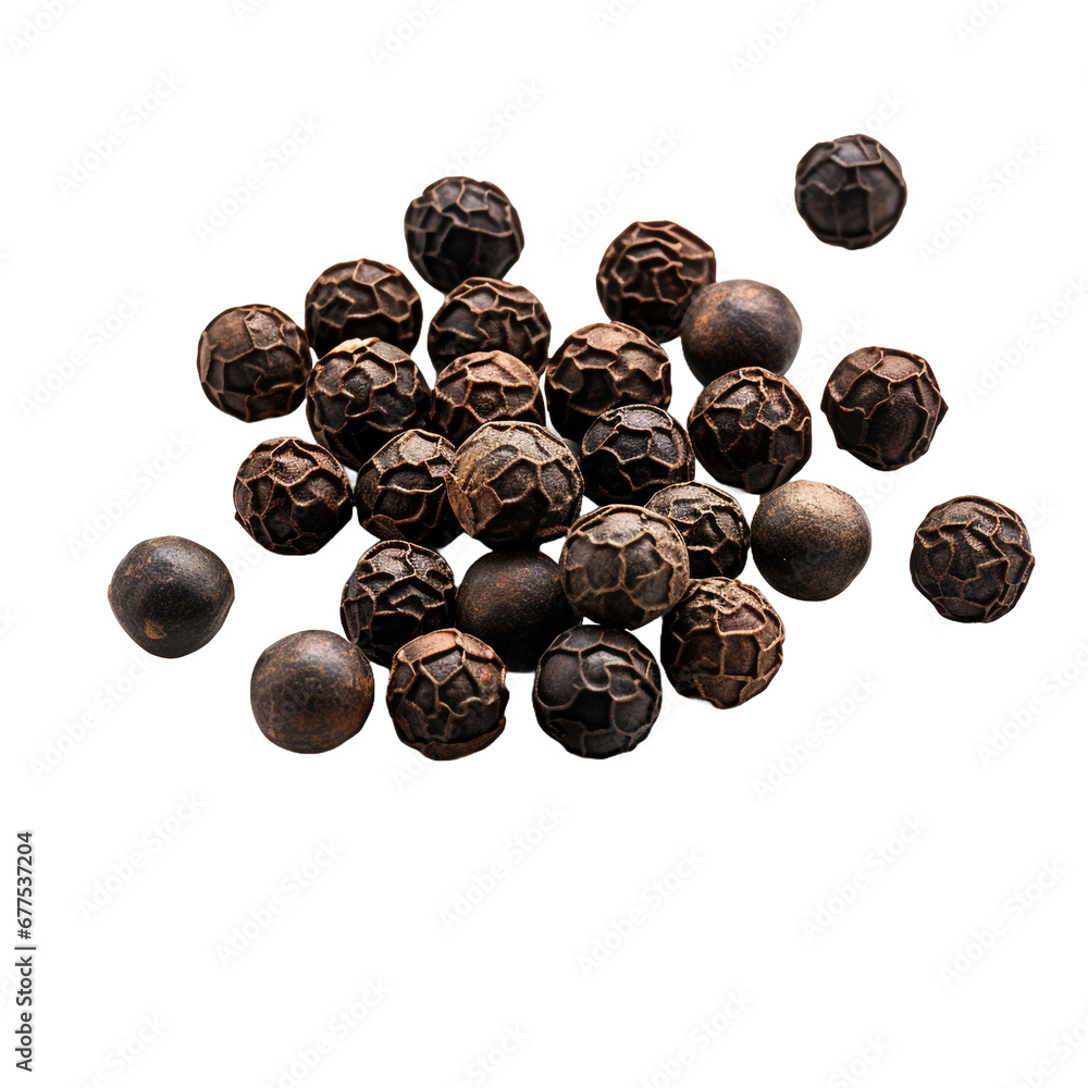 Black pepper isolated on transparent background Black pepper isolated on transparent background