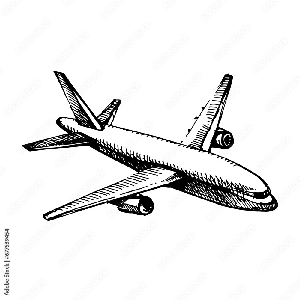 Hand drawn sketch logistic vector isolated illustration Hand drawn sketch logistic vector isolated illustration