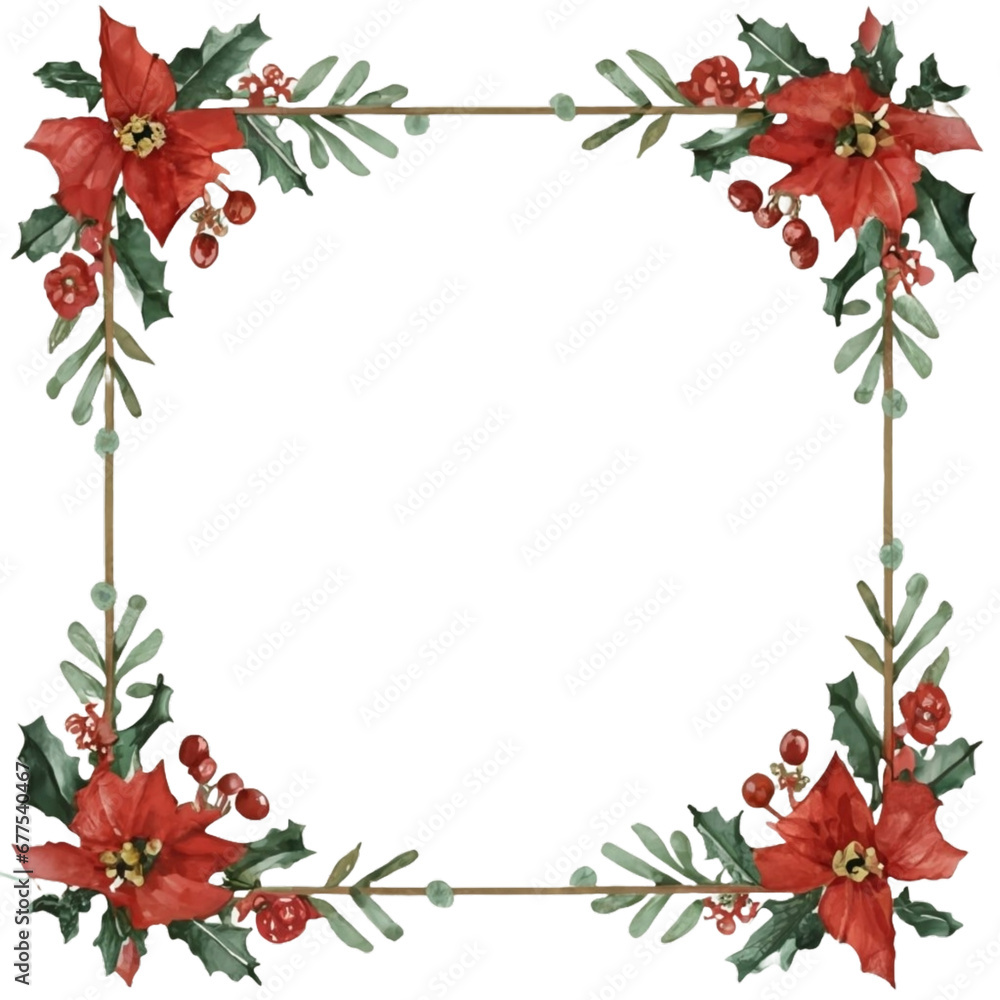 Fototapeta premium Christmas Clipart Border : Here's to a season of love and harmony. christmas reef clipart