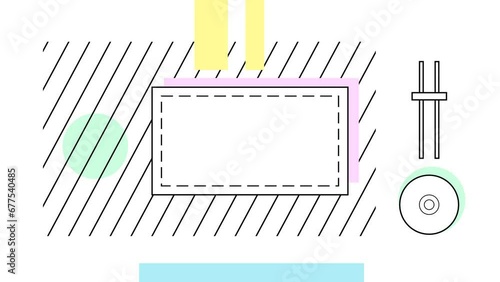 looped animation background. black and white for screensaver