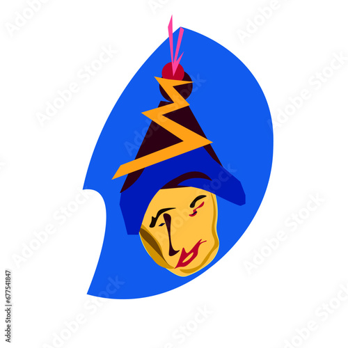 theatrical image of an actor - a dreamer.