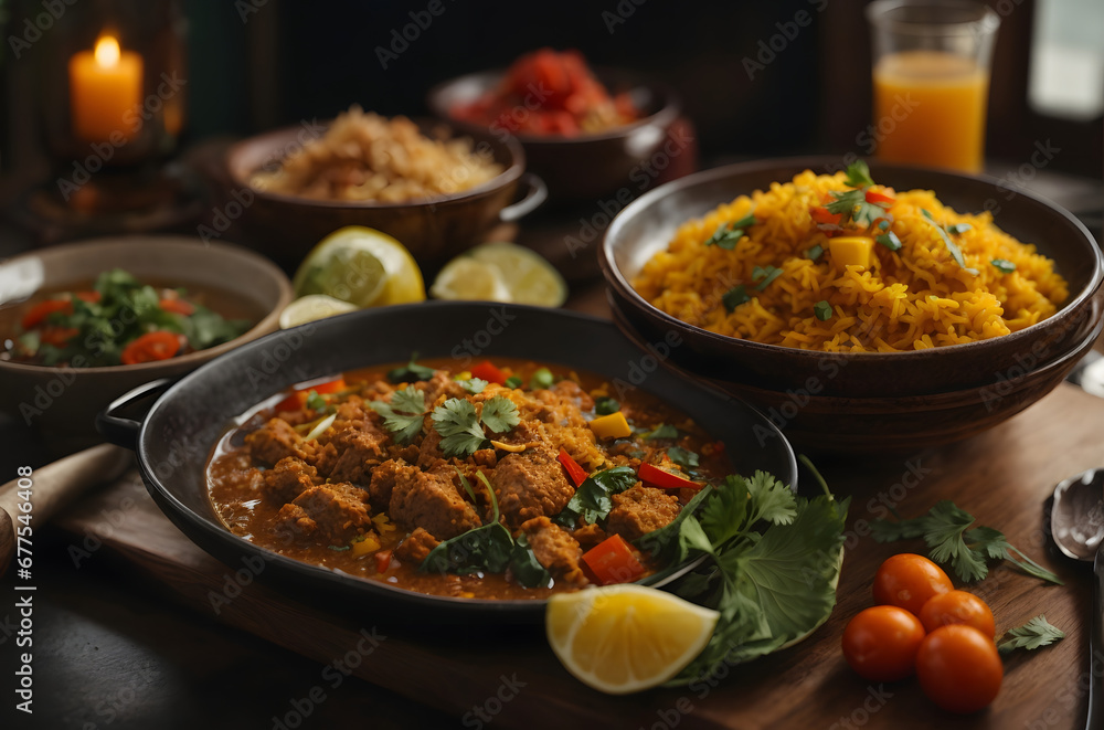 Stew with Rice and Vegetables