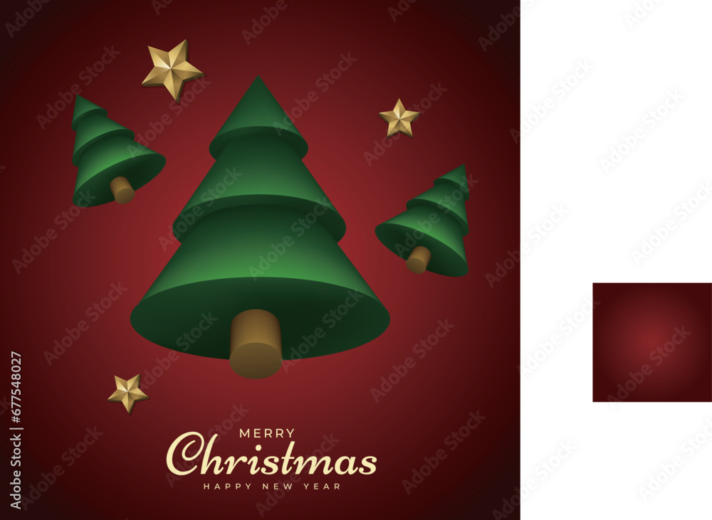 Naklejka premium Merry Christmas background and Christmas elements vector collection