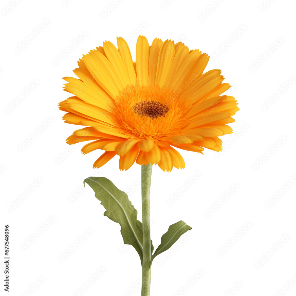 Calendula flower isolated on transparent background Calendula flower isolated on transparent background