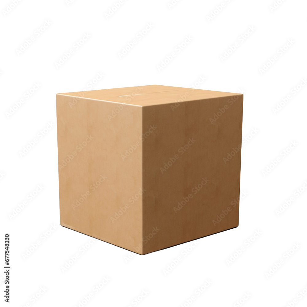 Box isolated on transparent background Box isolated on transparent background