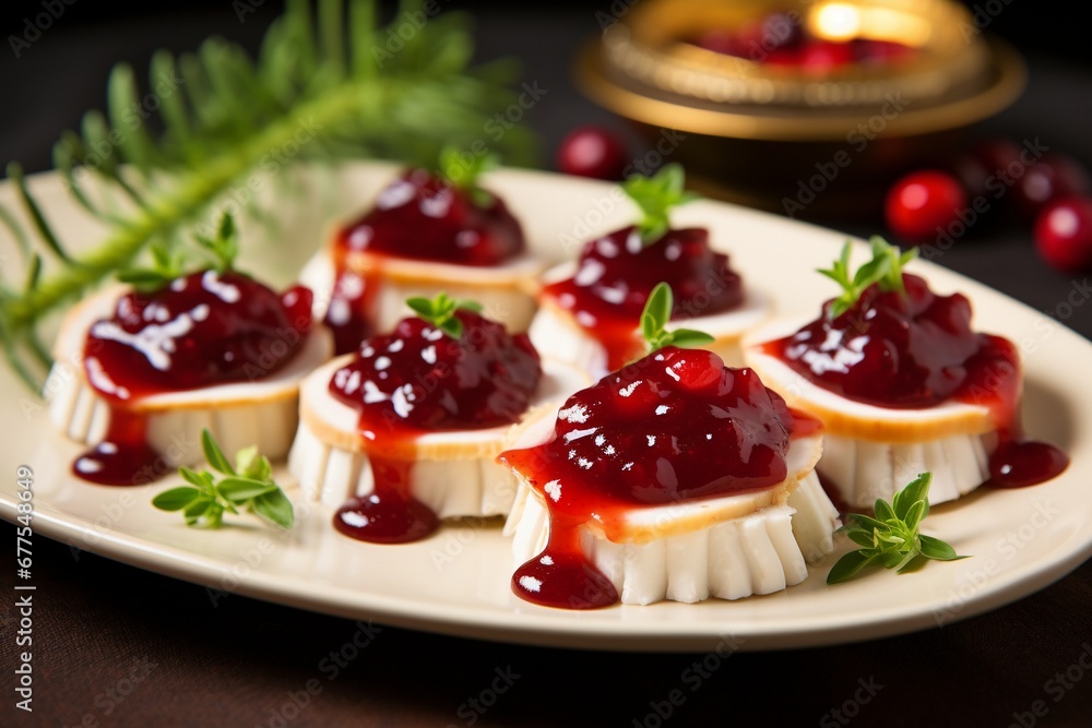 Festive Bites: Party Appetizers Featuring Turkey, Brie, and Cranberry Sauce, a Perfect Trio of Flavors to Celebrate Any Occasion Festive Bites: Party Appetizers Featuring Turkey, Brie, and Cranberry Sauce, a Perfect Trio of Flavors to Celebrate Any Occasion