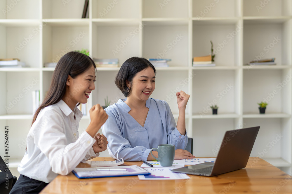 Two business worker consult and plan together. Brainstorm, share, and discuss business project ideas. Two business worker consult and plan together. Brainstorm, share, and discuss business project ideas.