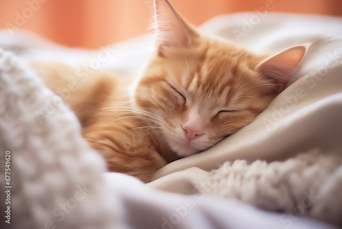 Cute young cat rest adorable animal kitten domestic pet feline