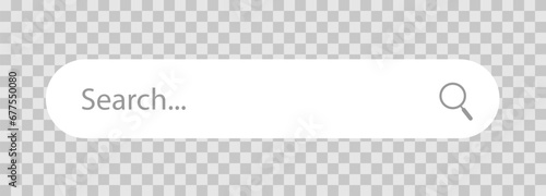 Search bar. Search bar vector icons in flat design.  Vector illustration