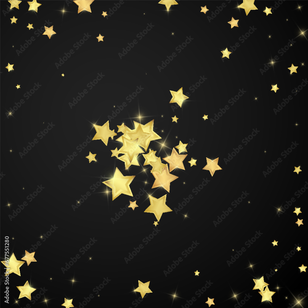 Magic stars vector overlay. Gold stars scattered Magic stars vector overlay. Gold stars scattered