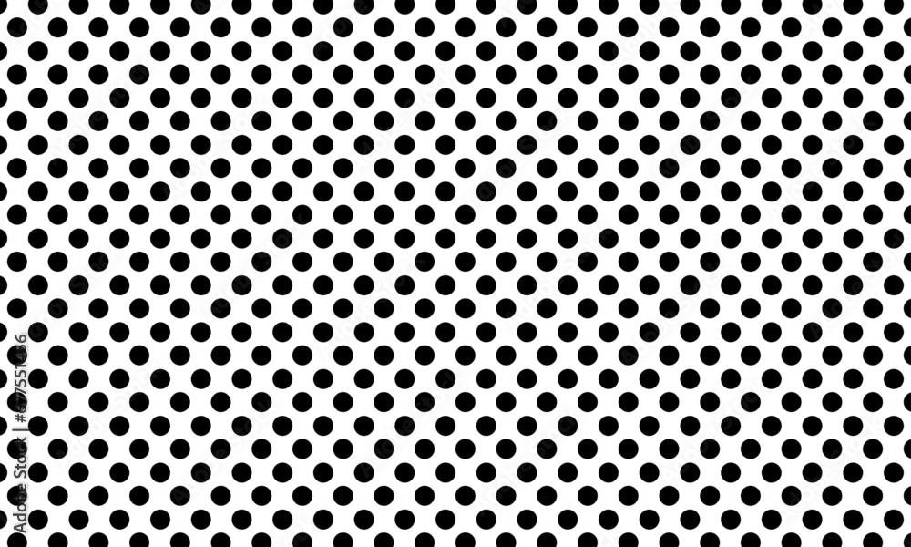 Vector Halftone Polka Dot Overlay with Transparent Background