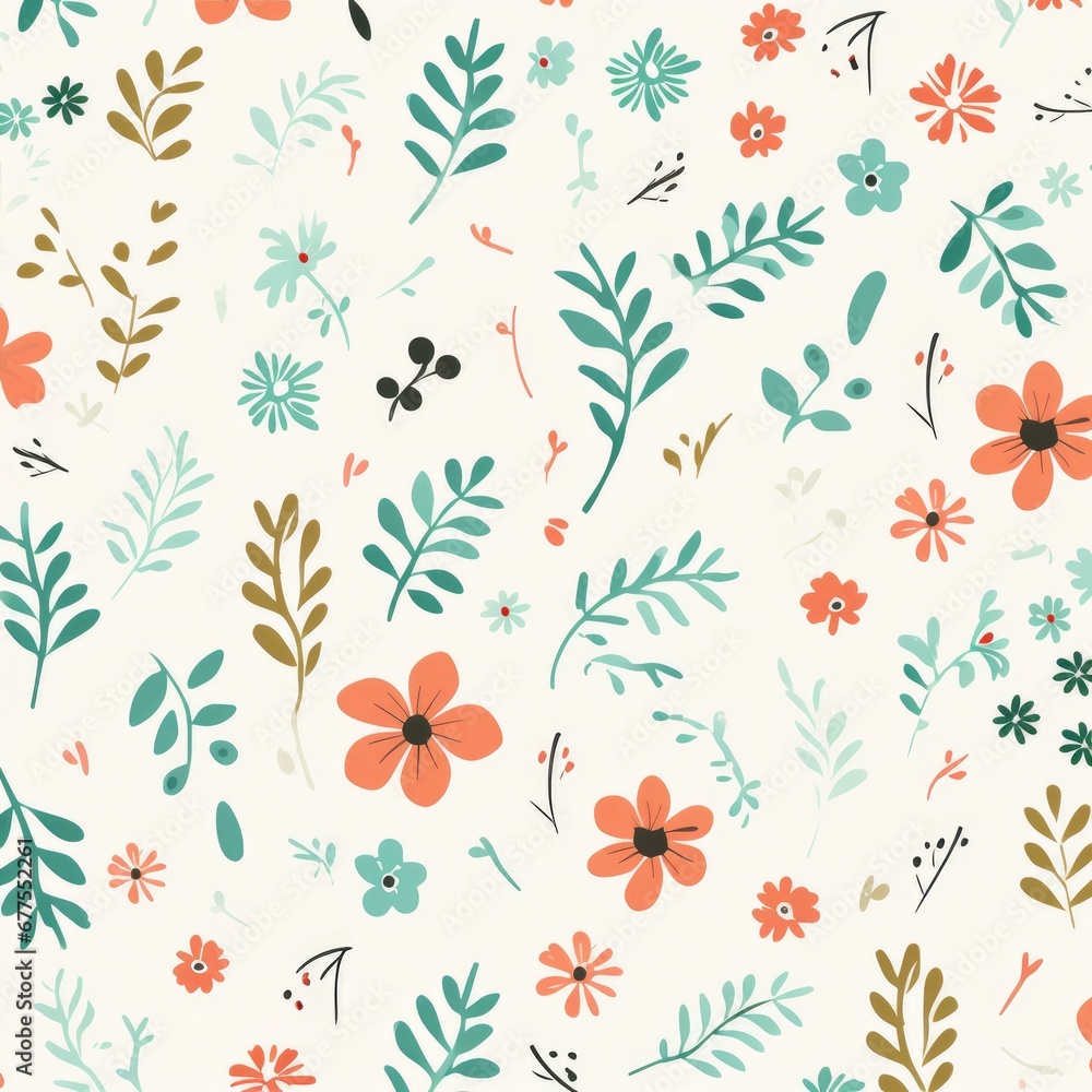 Obraz premium seamless floral pattern