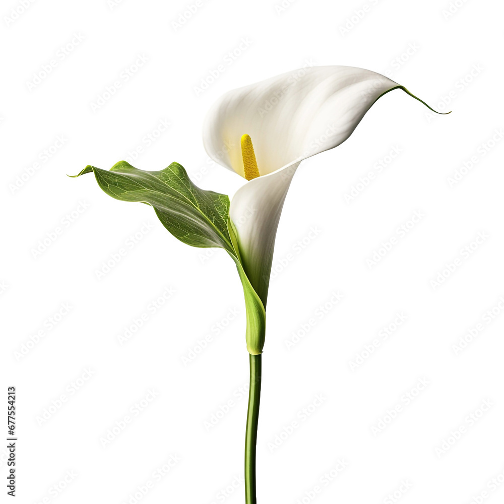Calla Lily flower isolated on transparent background Calla Lily flower isolated on transparent background