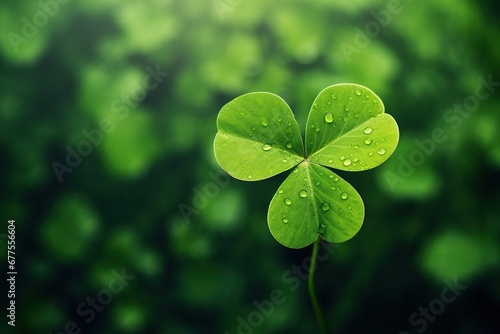 St. Patrick's day background with clover leaves