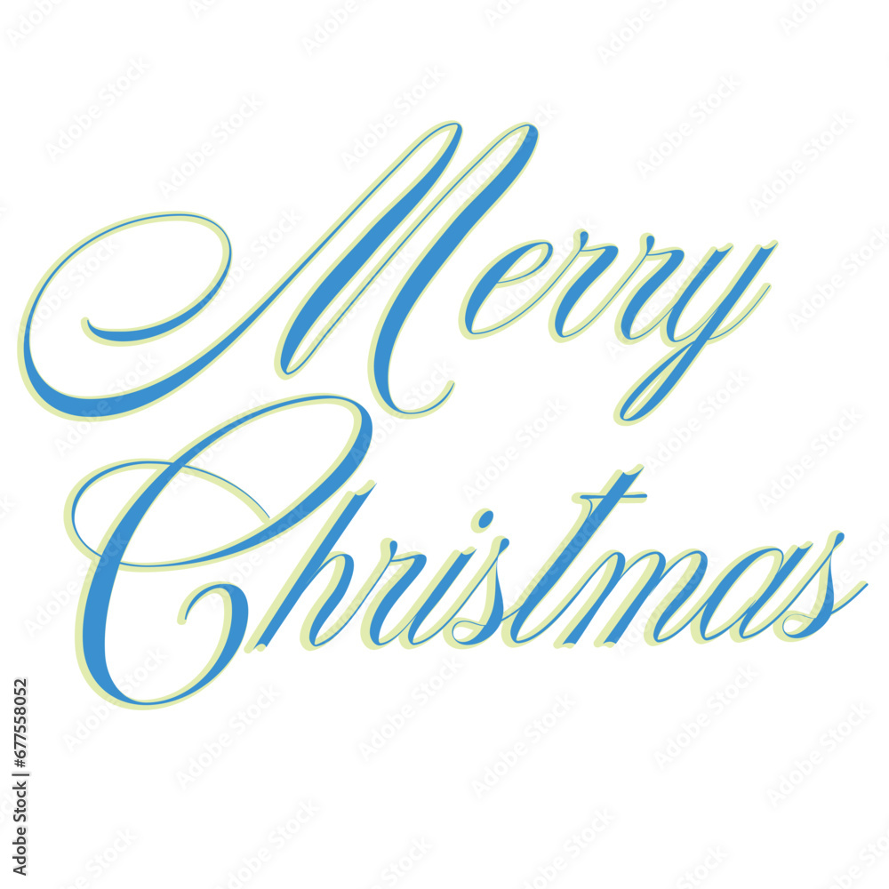 Obraz premium Merry christmas word art