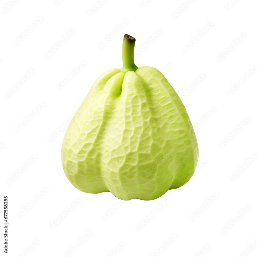 Naklejka premium Chayote fruits isolated on transparent background
