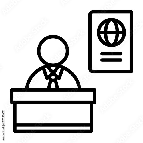  Immigration control, border control, entry inspection, immigration process, entry clearance icon and easy to edit.
